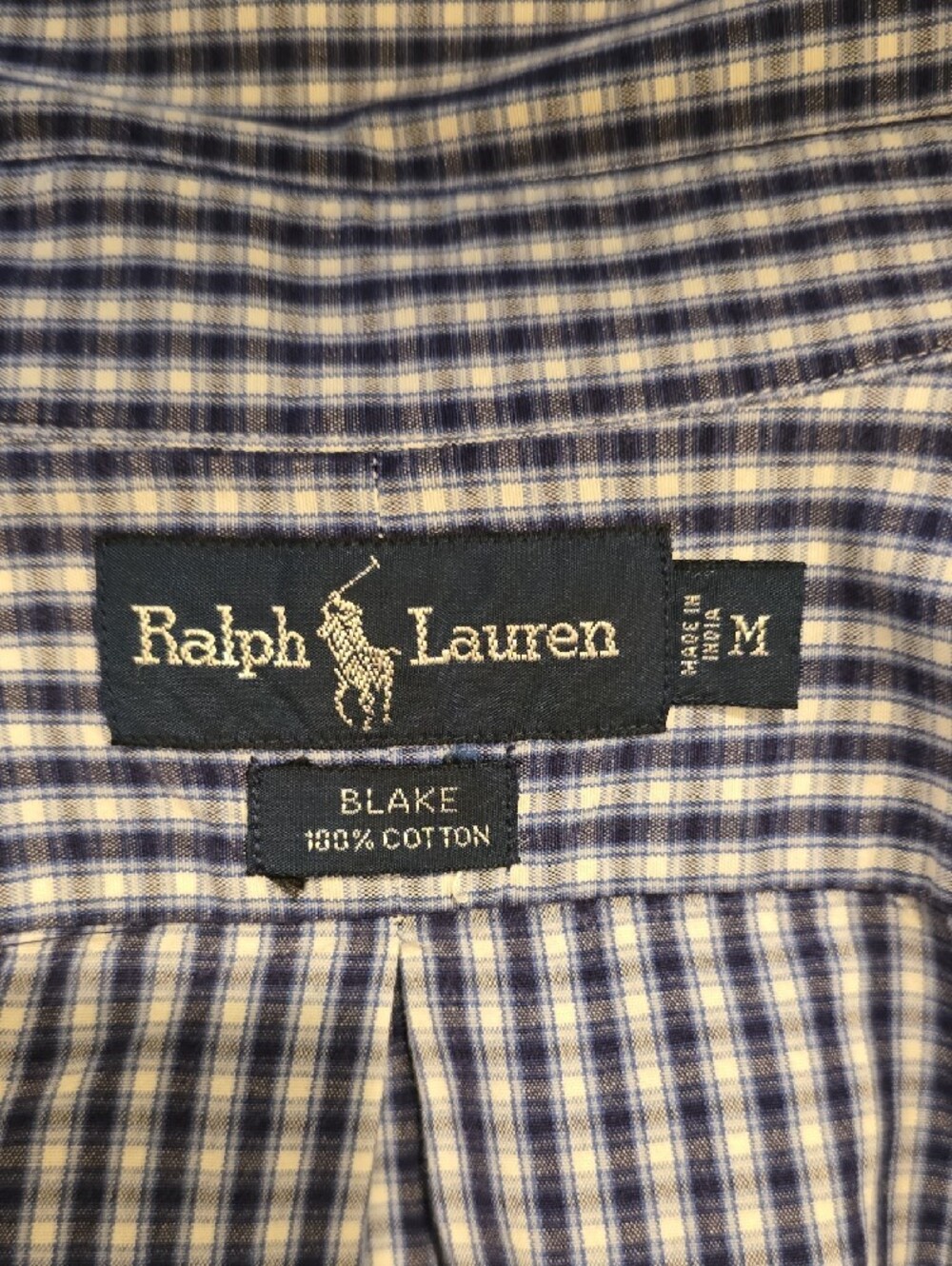 Polo by Ralph Lauren Blue Gingham Button-Down Shirt - Picture 3 of 3